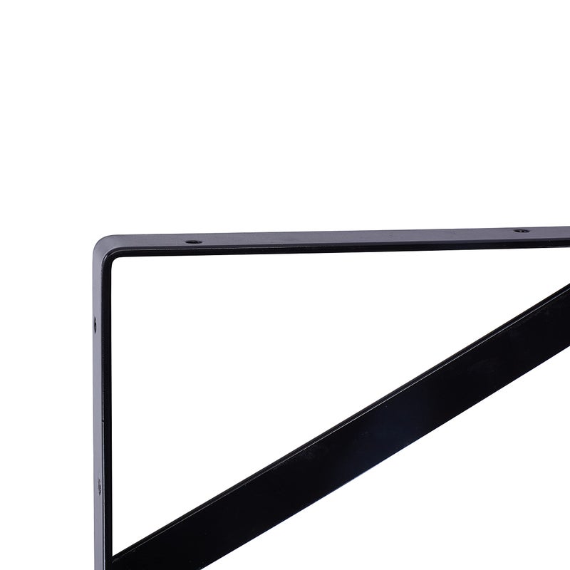 NEODROP 8-Pack 12 Inch Heavy Duty Shelf Brackets  Large Wall Bracket for Garage Kitchen Floating Shelves  Black Powder-Coated Steel - Image 3
